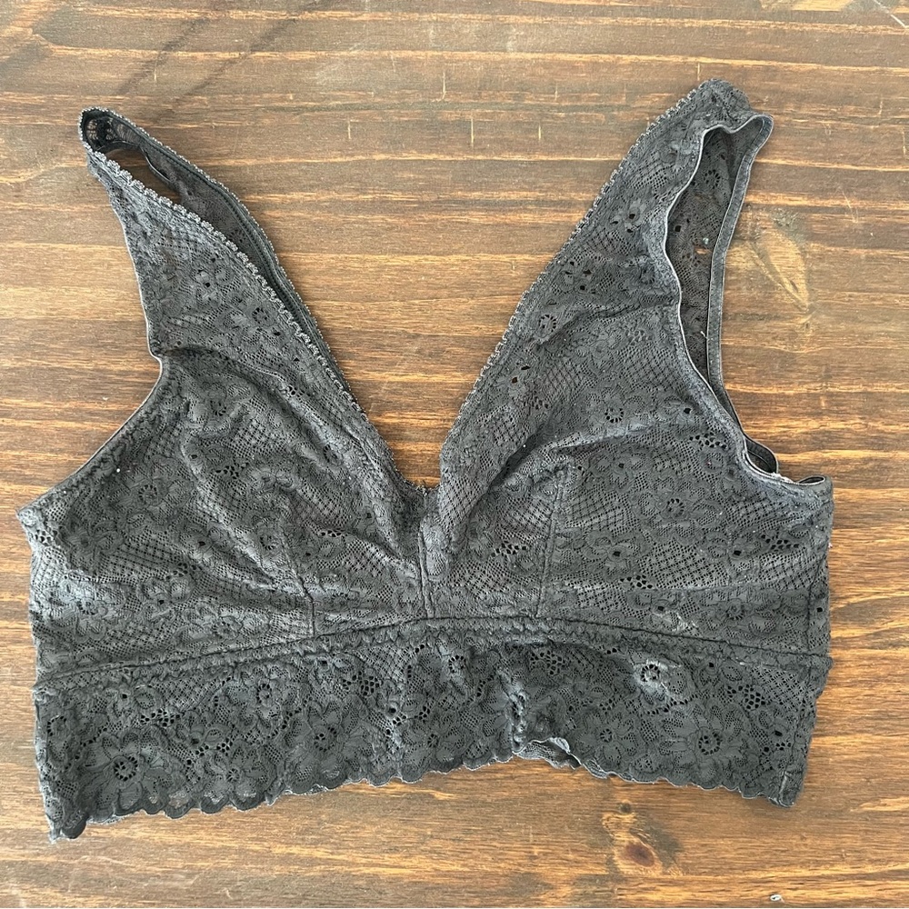 Grey Lace Bralette
